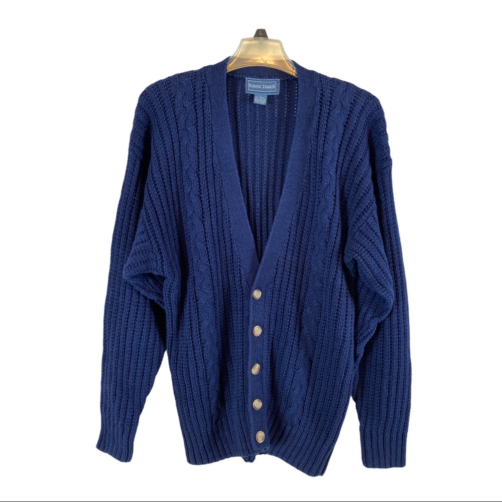 Kenneth Roberts Navy Blue Cardigan